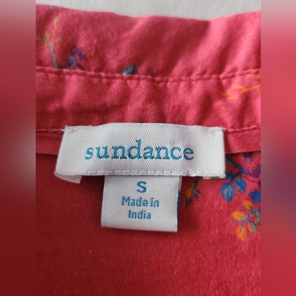 Sundance Pink Floral Shirt size Small - Picture 3 of 4